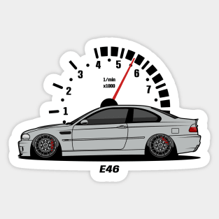 Silver E46 Sticker